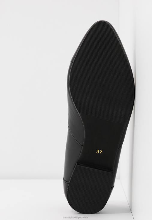 Anna Field nők bőr balerina balett pumpák fekete RTVD2090