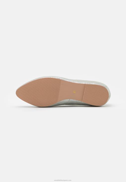 Anna Field nők bőr balett pumpák ezüst RTVD2143