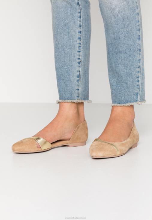 Anna Field nők bőr balettpumpák bézs RTVD2106