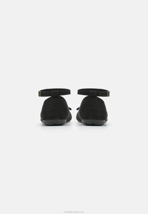 Anna Field nők bokapántos balettpumpák fekete RTVD2157