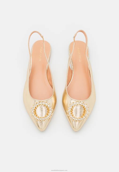 Anna Field nők slingback balett pumpák arany RTVD2185