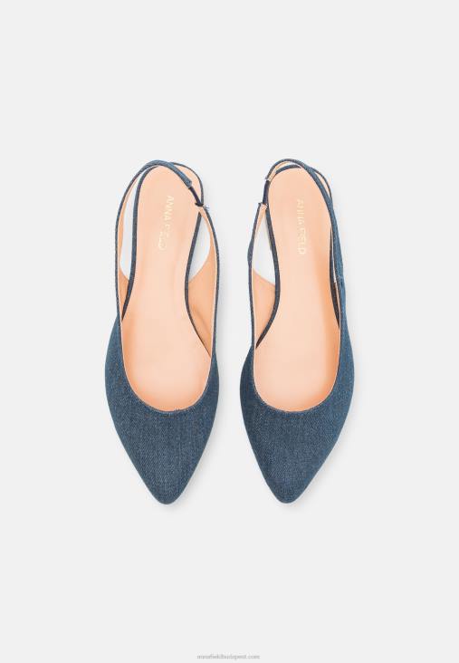 Anna Field nők slingback balettpumpák kék RTVD2183