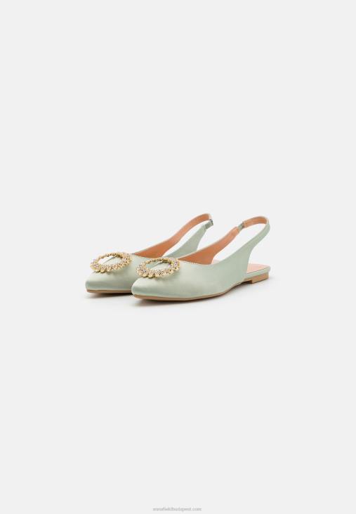 Anna Field nők slingback balettpumpák zöld RTVD2186