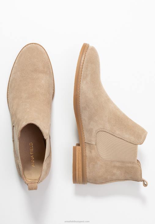 Anna Field nők bőr bokacsizma bézs RTVD2005