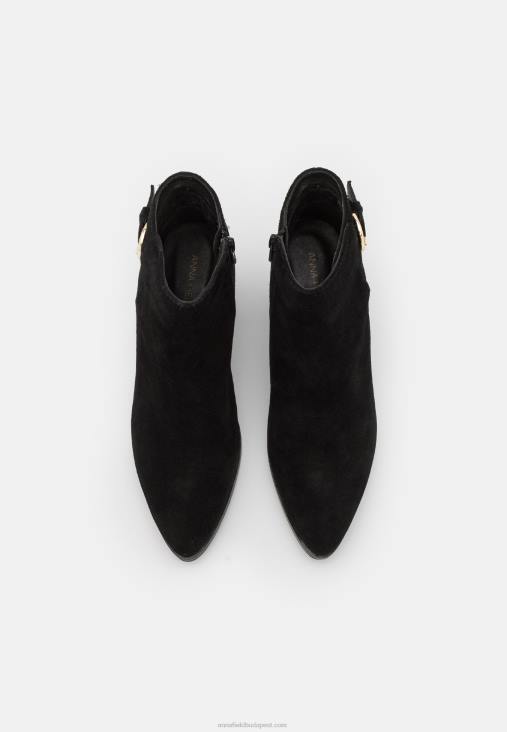 Anna Field nők bőr bokacsizma fekete RTVD1964