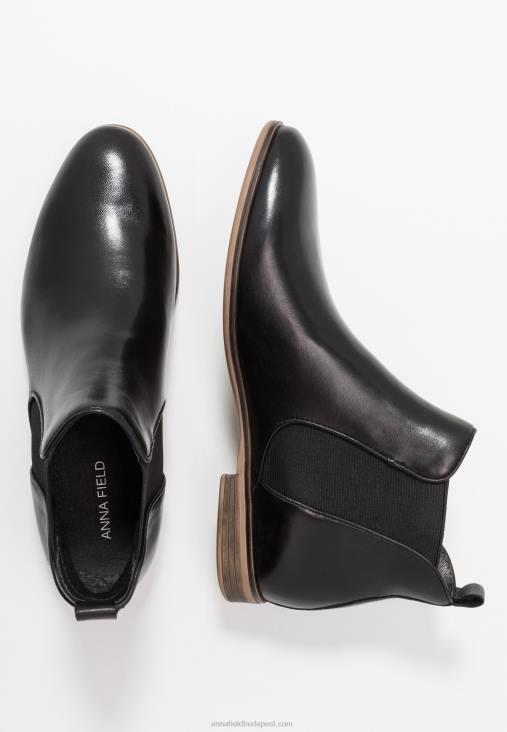 Anna Field nők bőr bokacsizma fekete RTVD2002