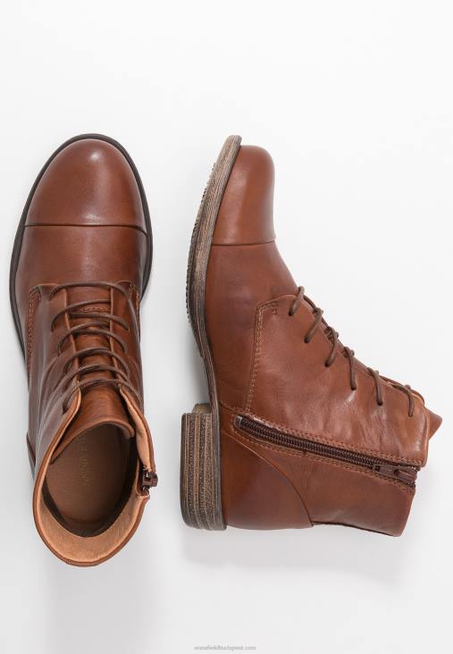 Anna Field nők bőr csizma bokacsizma konyak RTVD1999