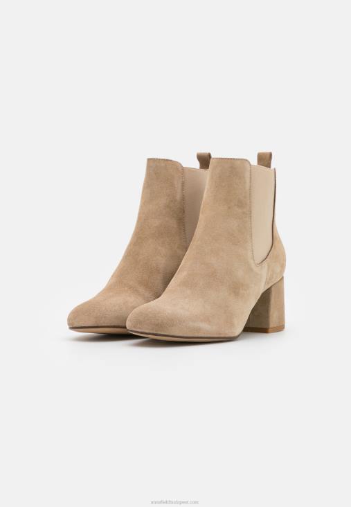 Anna Field nők bőr klasszikus bokacsizma bézs RTVD1893