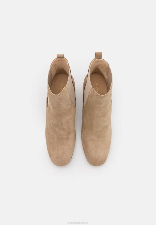 Anna Field nők bőr klasszikus bokacsizma bézs RTVD1893