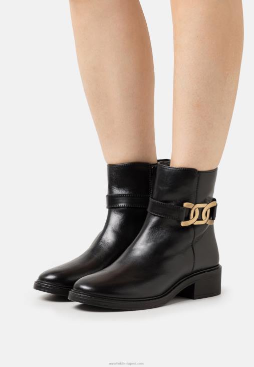 Anna Field nők bőr klasszikus bokacsizma fekete RTVD1963