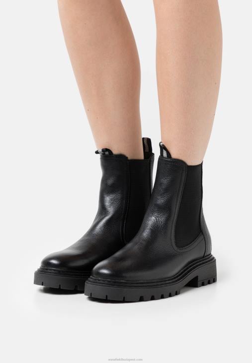 Anna Field nők bőr klasszikus bokacsizma fekete RTVD1971