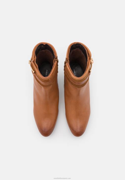Anna Field nők bőr klasszikus bokacsizma konyak RTVD1957