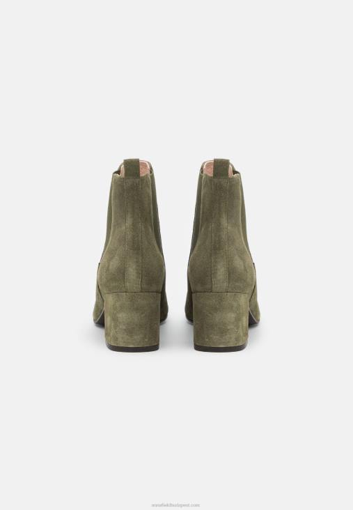 Anna Field nők bőr klasszikus bokacsizma olive RTVD1977