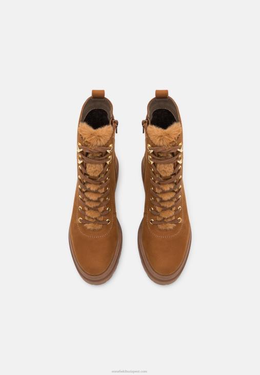 Anna Field nők bőr platformú bokacsizma konyak RTVD2037