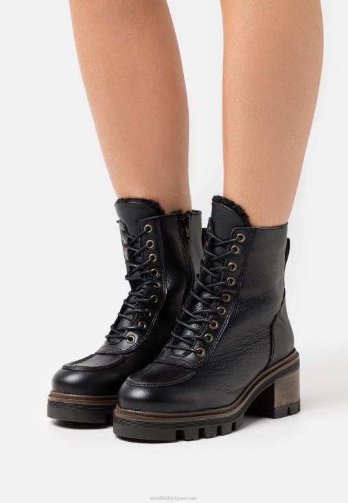 Anna Field nők bőr téli csizma téli csizma fekete RTVD2036