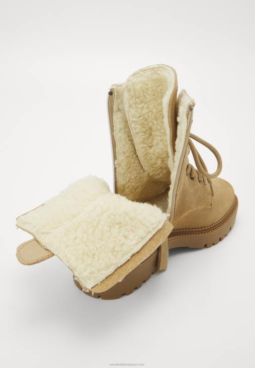 Anna Field nők fűzős bokacsizma bézs RTVD2028