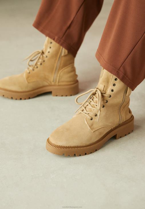 Anna Field nők fűzős bokacsizma bézs RTVD2028