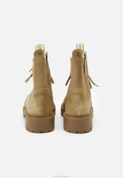 Anna Field nők fűzős bokacsizma bézs RTVD2028