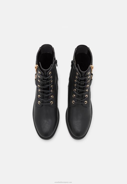 Anna Field nők fűzős bokacsizma fekete RTVD2025