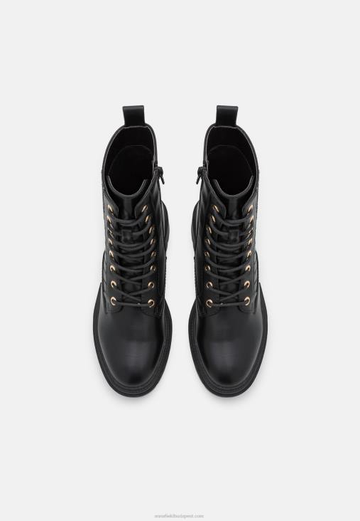 Anna Field nők fűzős bokacsizma fekete RTVD2027