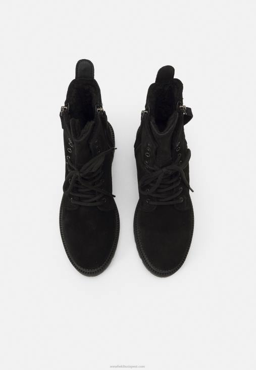 Anna Field nők fűzős bokacsizma fekete RTVD2038