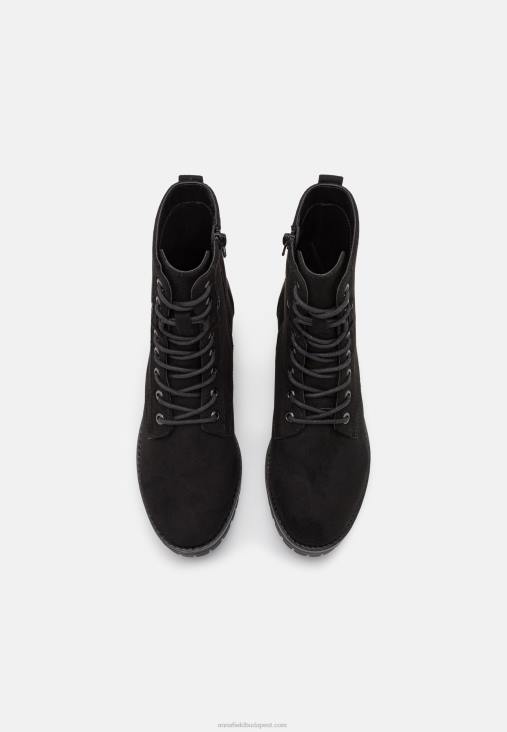 Anna Field nők fűzős bokacsizma fekete RTVD2045