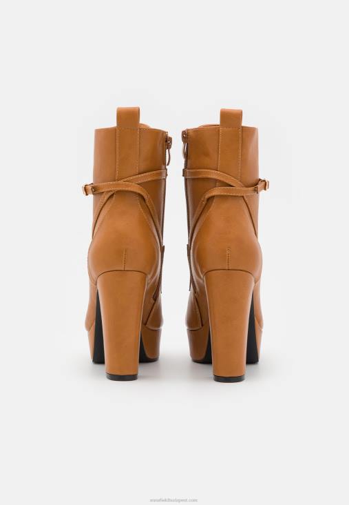 Anna Field nők fűzős bokacsizma konyak RTVD2031