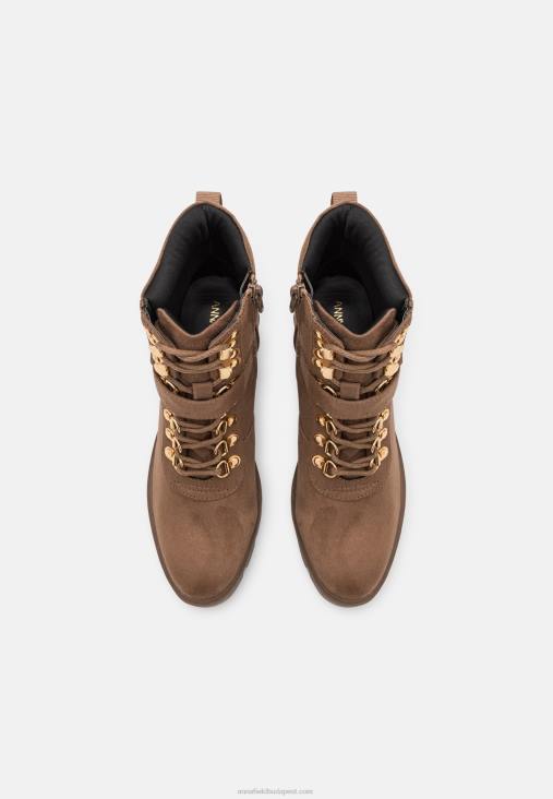 Anna Field nők fűzős bokacsizma taupe RTVD1907