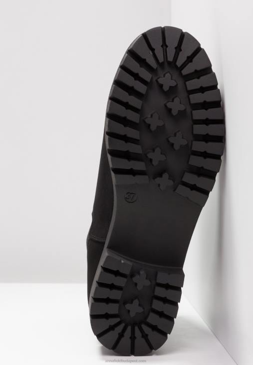 Anna Field nők fekete platformos bokacsizma RTVD2062