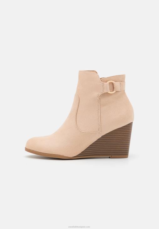 Anna Field nők ék bokacsizma bézs RTVD1902