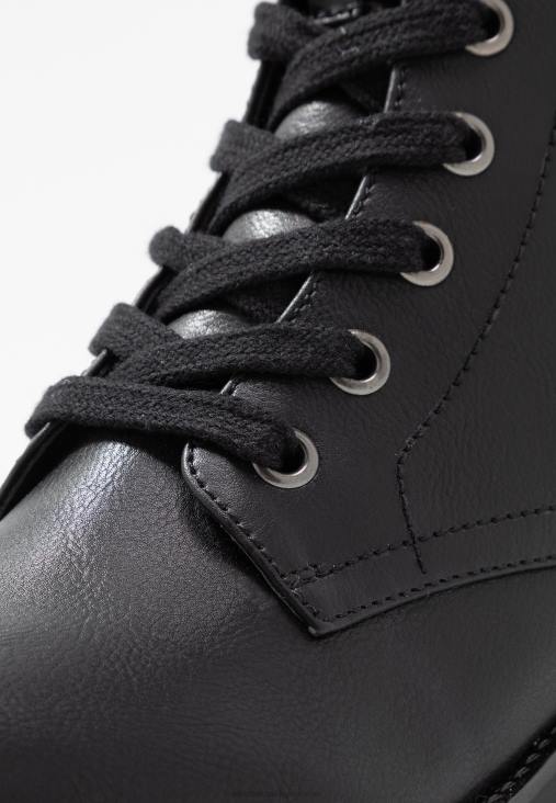 Anna Field nők kényelmes fűzős bokacsizma fekete RTVD2041