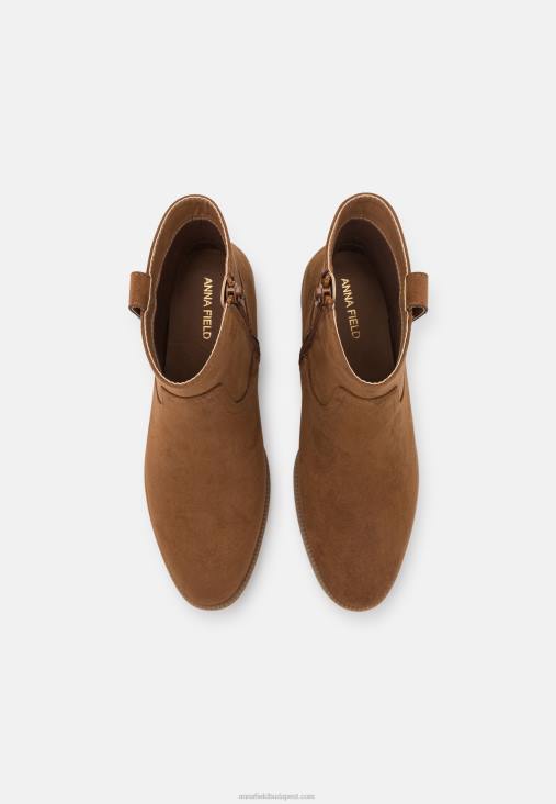 Anna Field nők klasszikus bokacsizma konyak RTVD1912