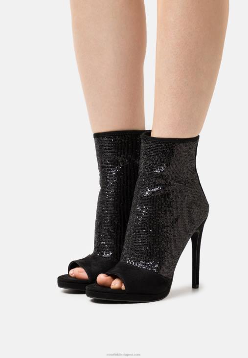 Anna Field nők klasszikus fekete bokacsizma RTVD1929