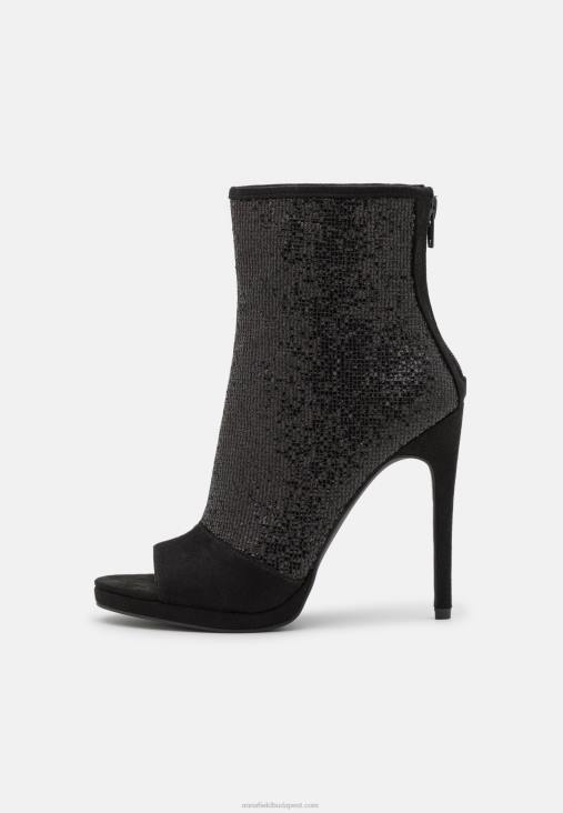 Anna Field nők klasszikus fekete bokacsizma RTVD1929