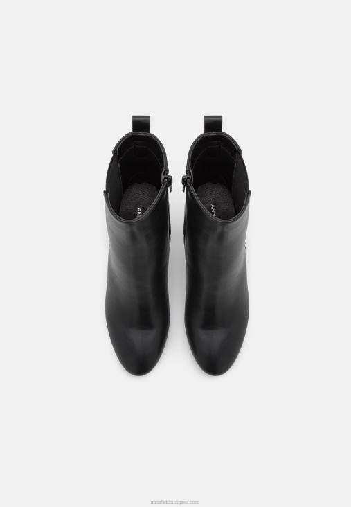 Anna Field nők klasszikus fekete bokacsizma RTVD1983