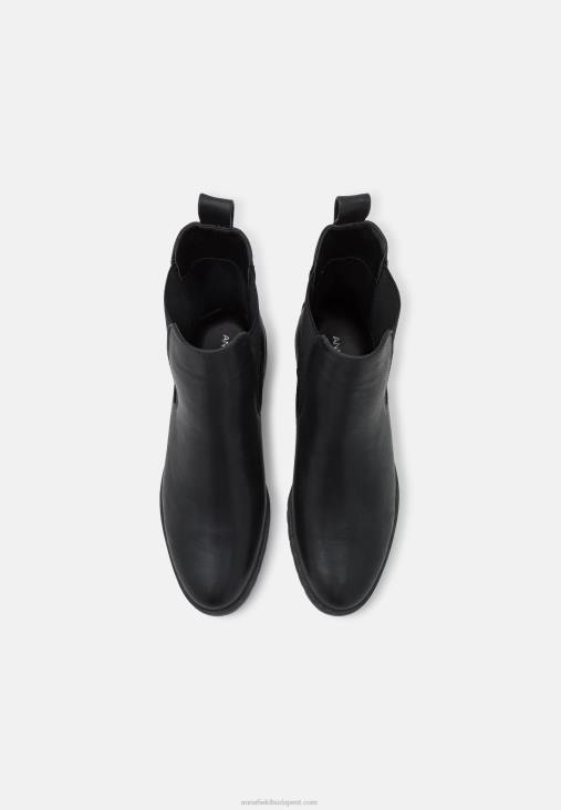 Anna Field nők klasszikus fekete bokacsizma RTVD2009