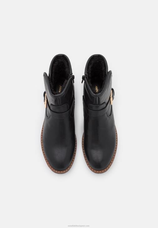 Anna Field nők komfort téli csizma klasszikus bokacsizma fekete RTVD2001