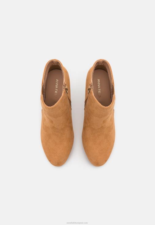 Anna Field nők magas sarkú bokacsizma bézs RTVD1947