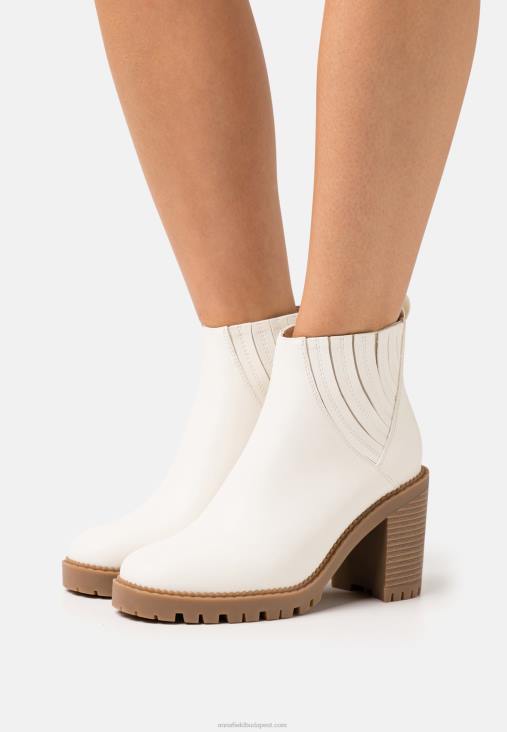 Anna Field nők magas sarkú bokacsizma fehér RTVD1960