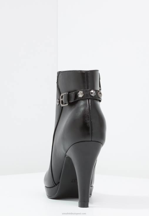 Anna Field nők magas sarkú bokacsizma fekete RTVD1918