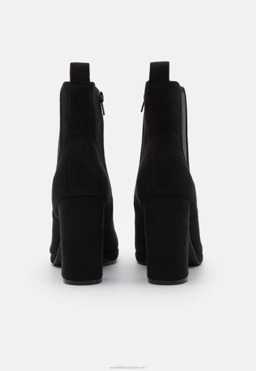 Anna Field nők magas sarkú bokacsizma fekete RTVD1997
