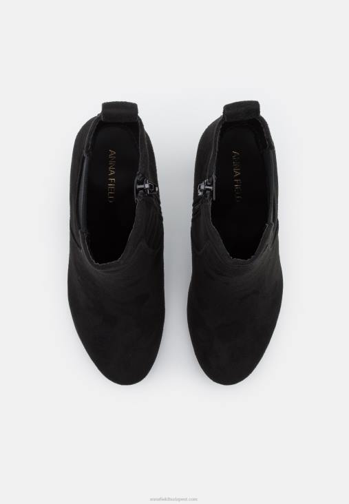 Anna Field nők magas sarkú bokacsizma fekete RTVD1997