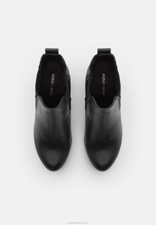 Anna Field nők magas sarkú bokacsizma fekete RTVD2054