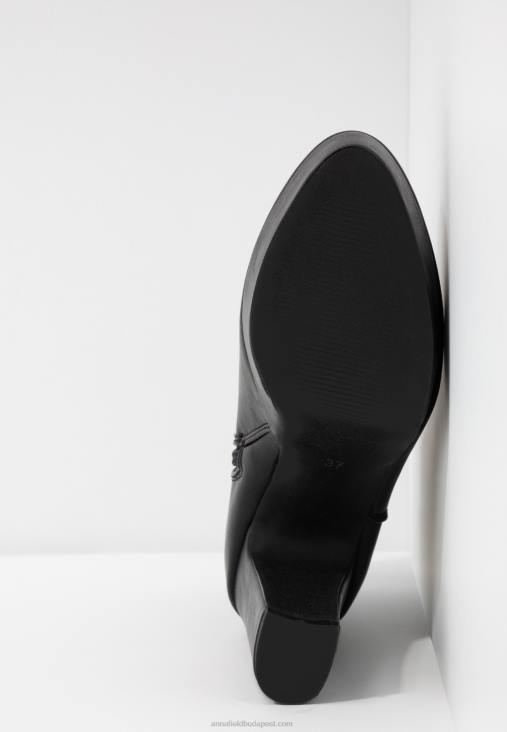 Anna Field nők magas sarkú bokacsizma fekete RTVD2059