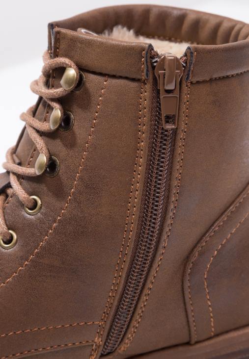 Anna Field nők téli csizma fűzős bokacsizma kávé RTVD2015