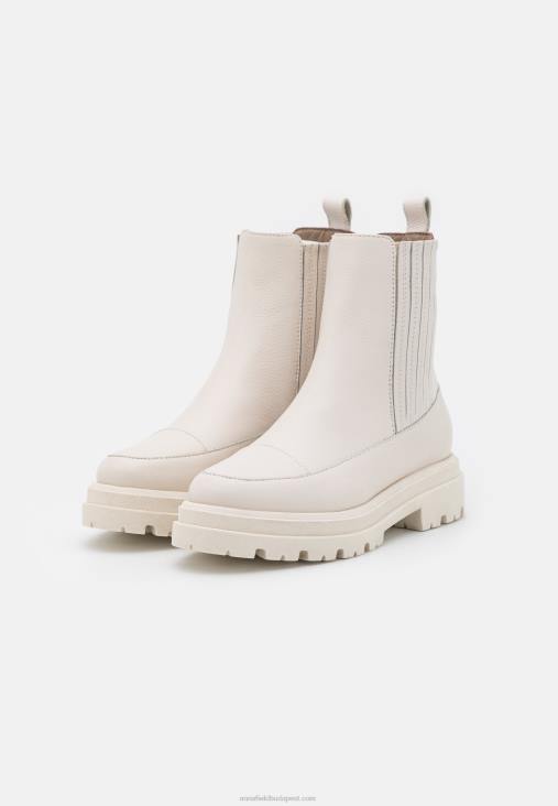 Anna Field nők törtfehér bőr platformú bokacsizma RTVD2055