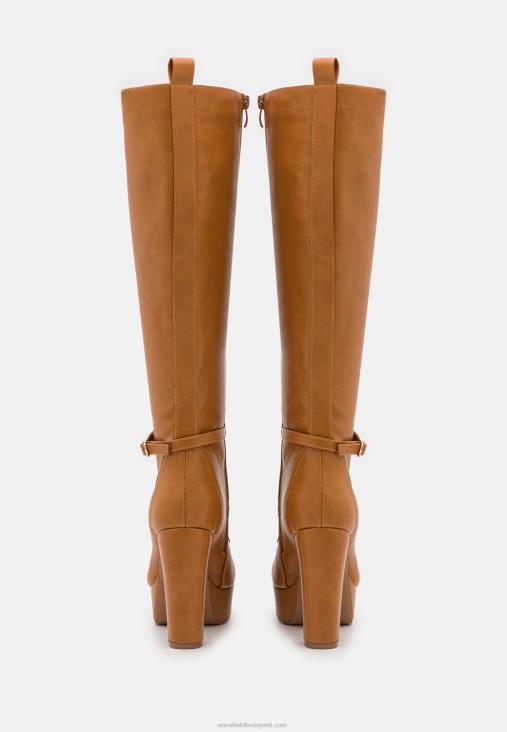 Anna Field nők fűzős csizma konyak RTVD2221
