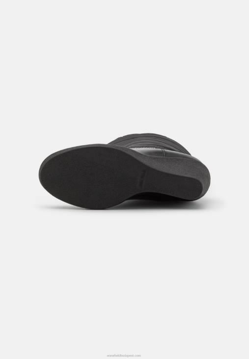 Anna Field nők téli csizma ékcsizma fekete RTVD2253