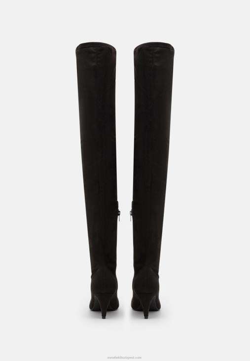 Anna Field nők térdig érő csizma fekete RTVD2240