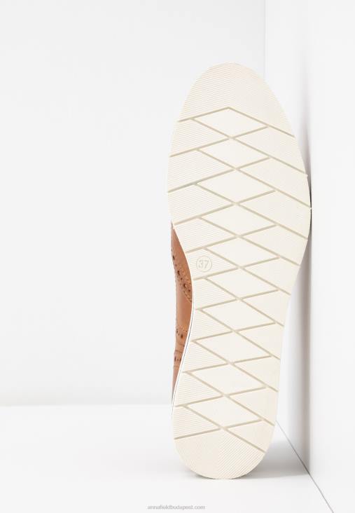 Anna Field nők bőr alkalmi fűzős konyak RTVD1849